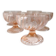 Pink glass cups