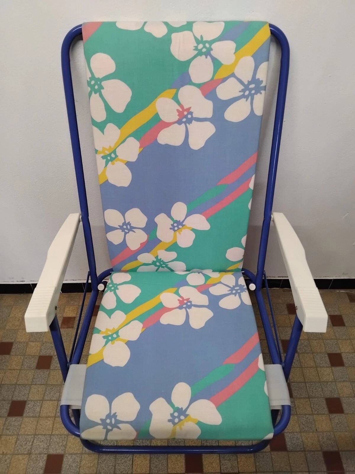 Pair of Vintage Lafuma Folding Camping Chairs