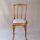 Chaise Baumann Bistrot N°56, vers 1925 assise cuir gris