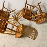 Lot of 05 Baumann chairs model Tacoma Western vintage 1970s