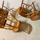 Lot of 05 Baumann chairs model Tacoma Western vintage 1970s