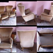 2 ears bergere chairs Scandinavian years 50/60