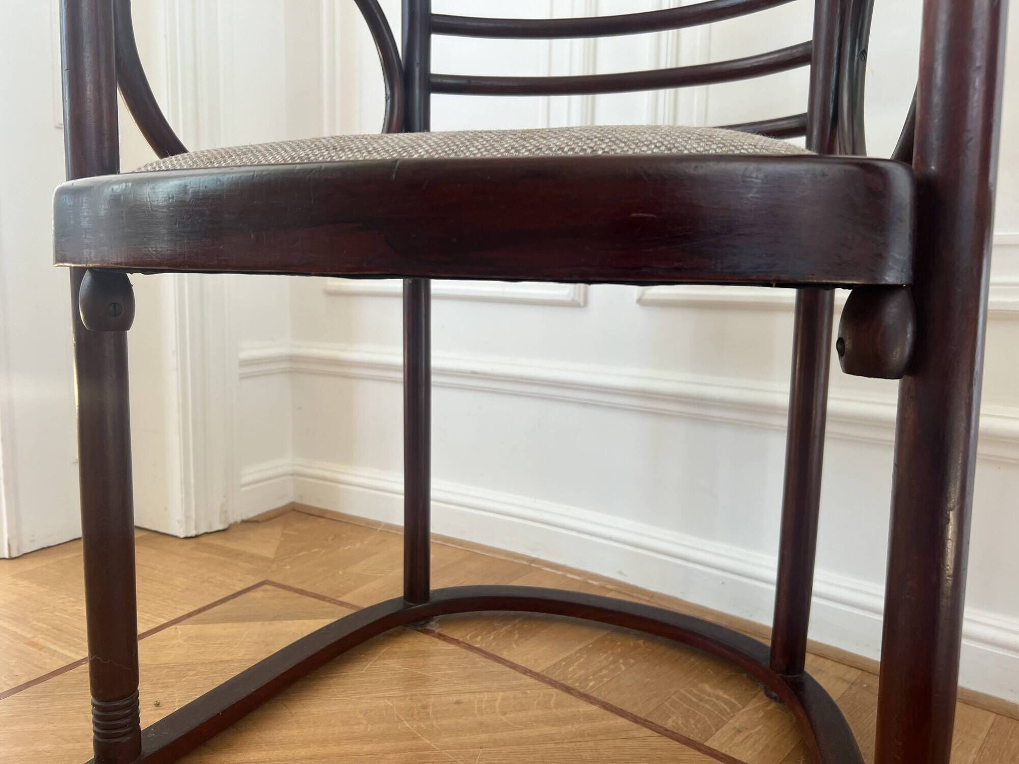 Pair of Fledermaus armchairs by Joseph Hoffman, Vienna, 1900s