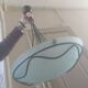 Frosted glass pendant light Maison Delmas