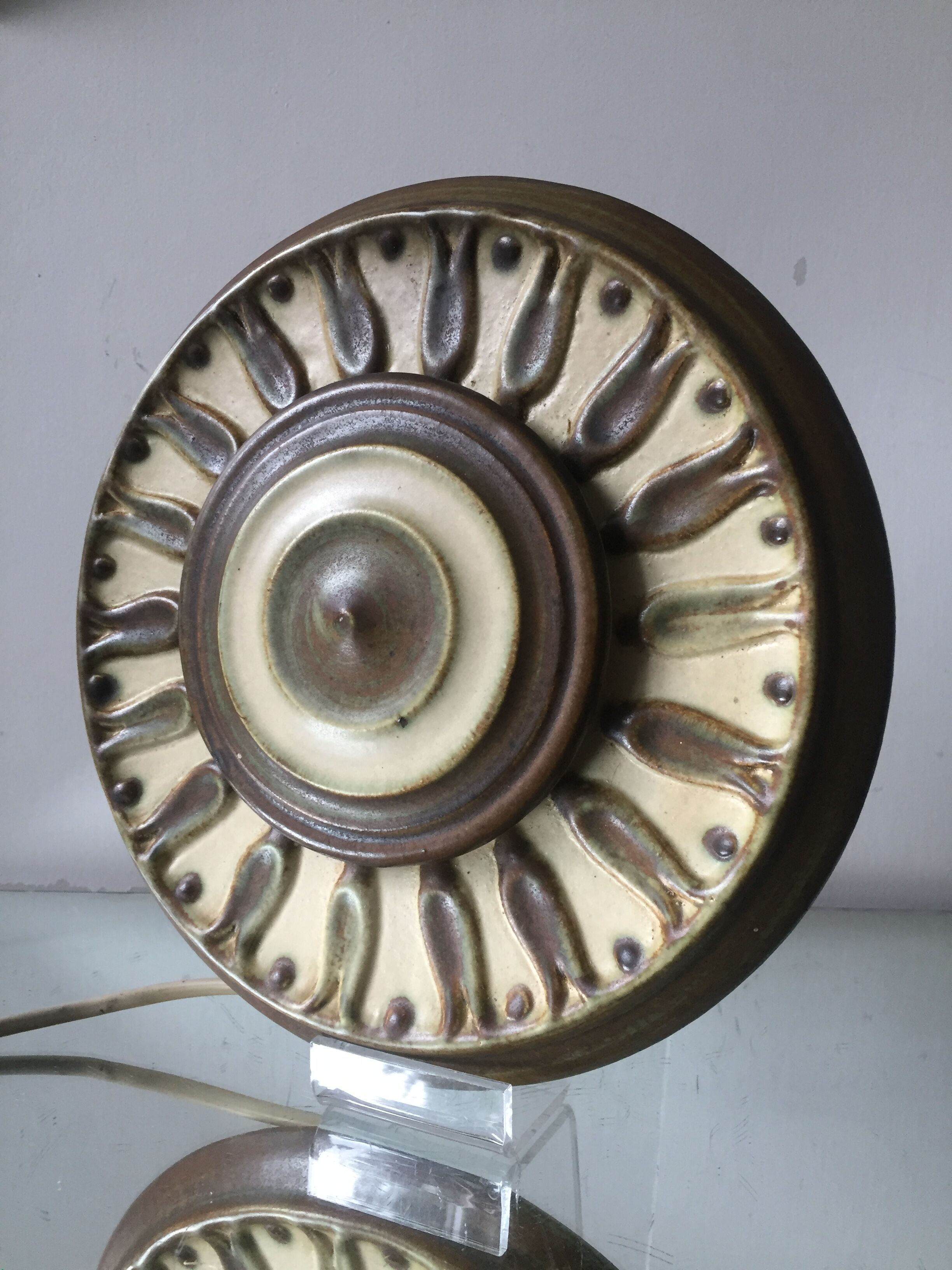 Danish ceramic wall lamp 1960