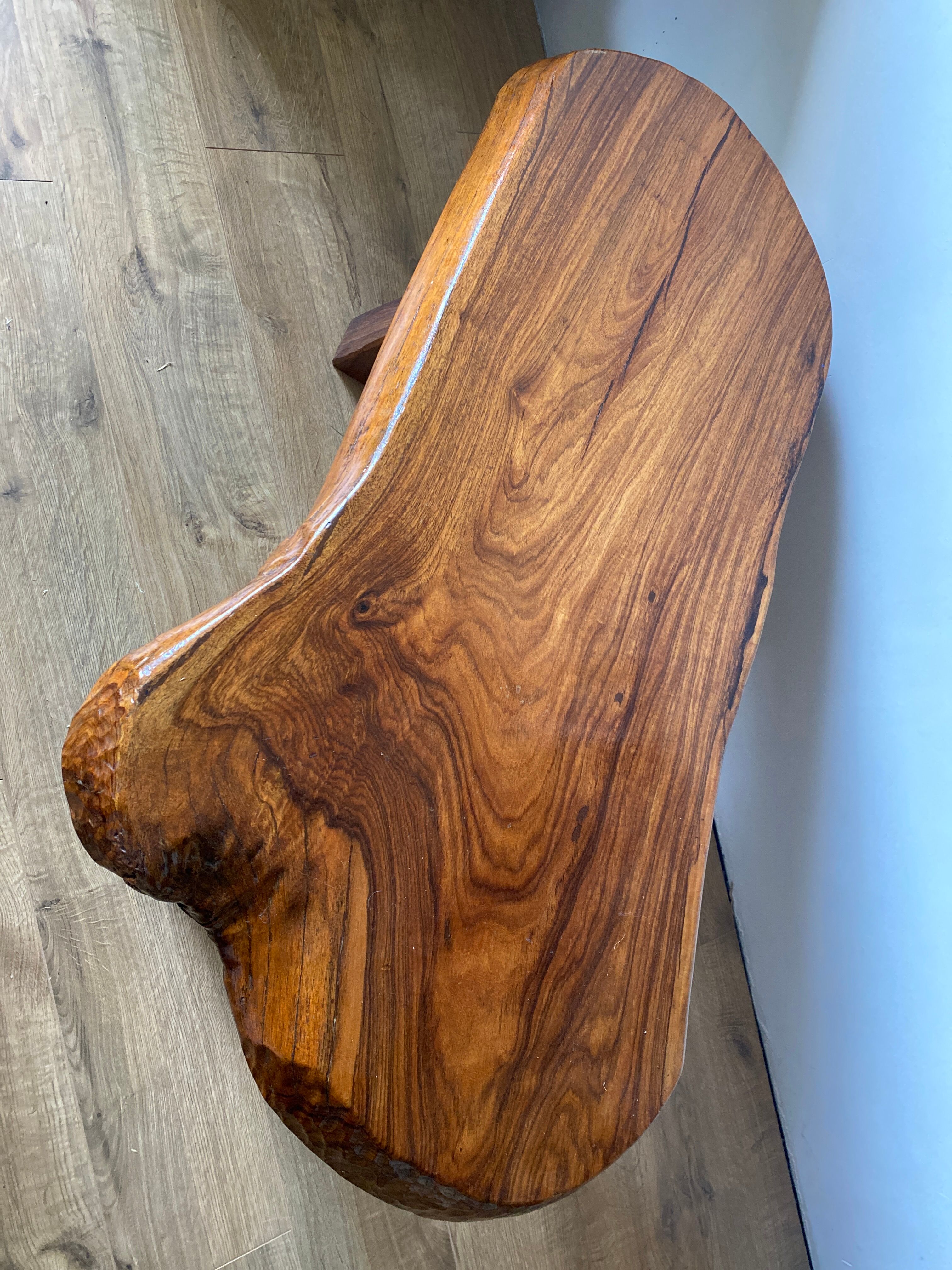 Brutalist coffee table solid wood