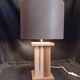 Handcrafted lamp in a contemporary style.