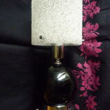 Vintage bedside lamp in Perspex, granite resin 1950
