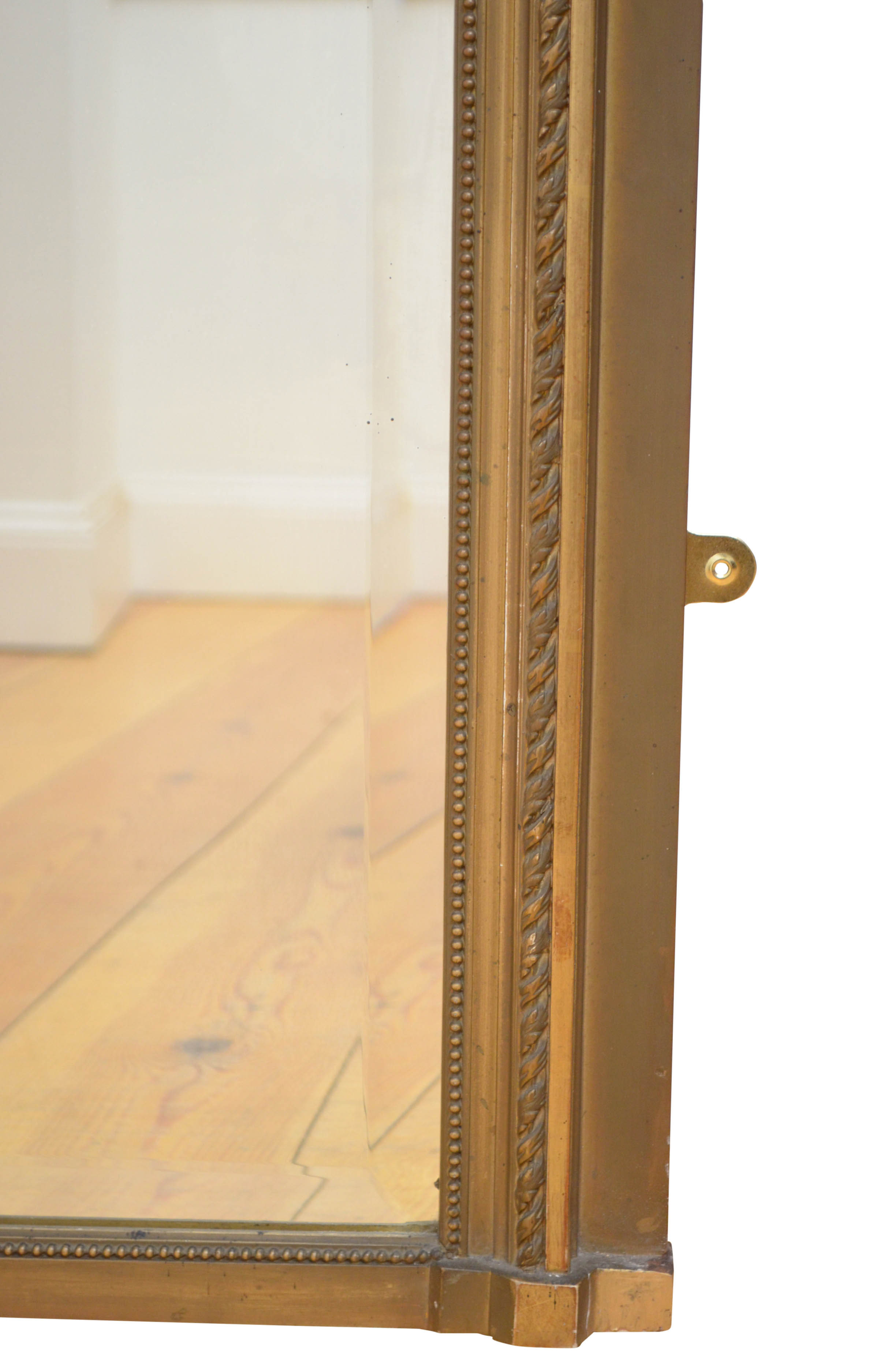 19th century trumeau mirror - 142x85cm