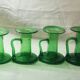 Lot de 6 bougeoirs en verre soufflé