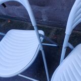 Two 80's folding chairs studio gp