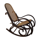 Rocking chair caning and curved wood