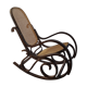 Rocking chair cannage et bois courbé