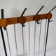 Mid-Century Teak and Metal Coat Rack, Germany, 1960s Design