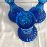Glass candle holders from the 60s and 70s