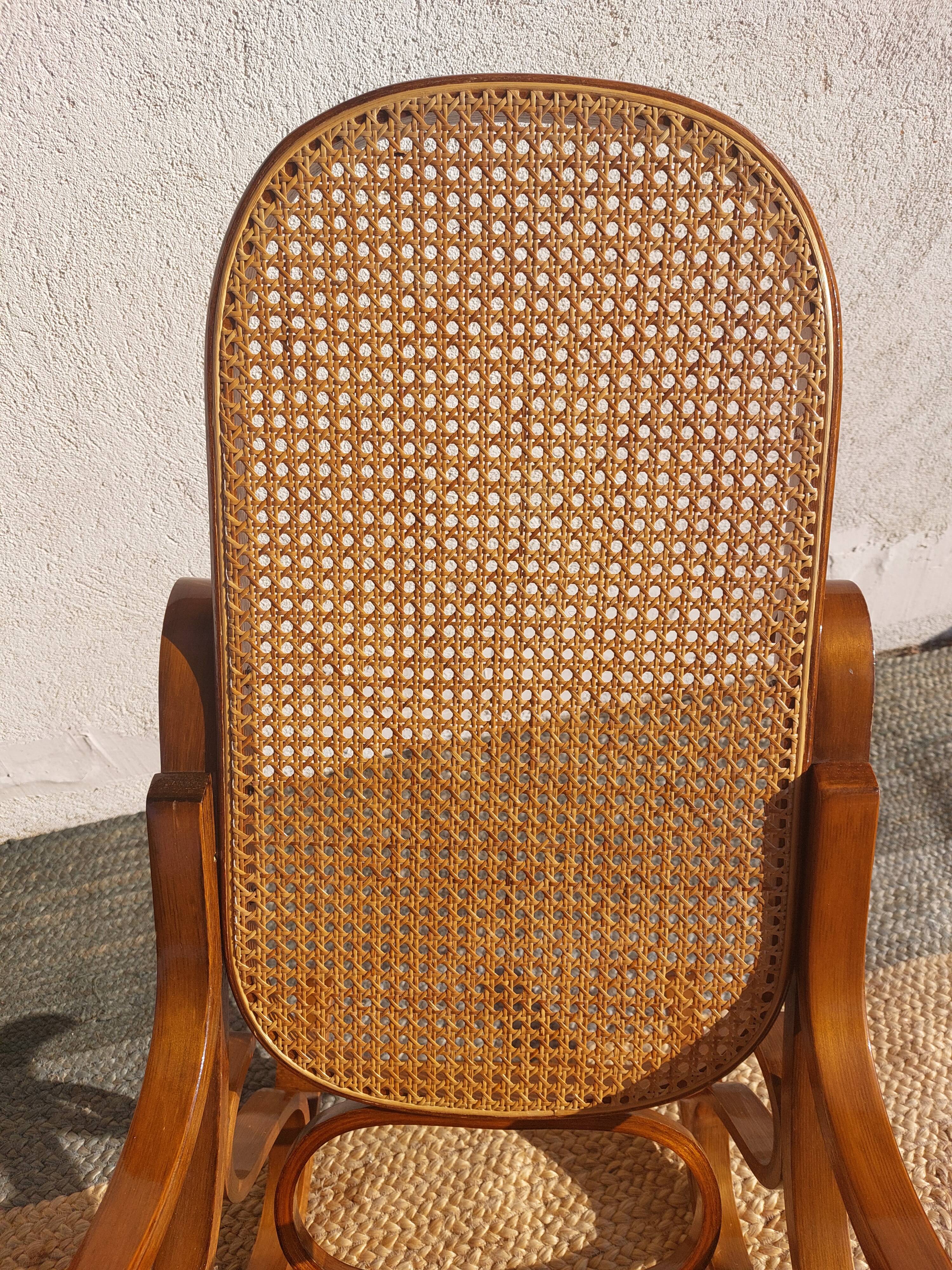 Rocking chair, rocking chair, cane