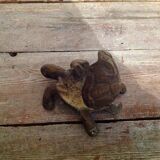 Brass turtle ashtray