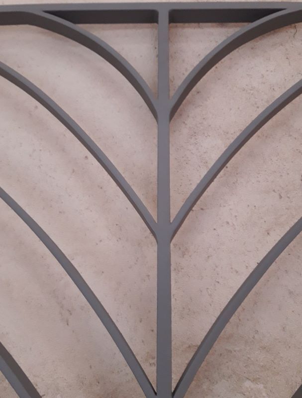 Art Deco wrought iron grill door 200x88cm