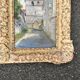Tableau huile église village signé Remy-Gry - Cadre doré ancien