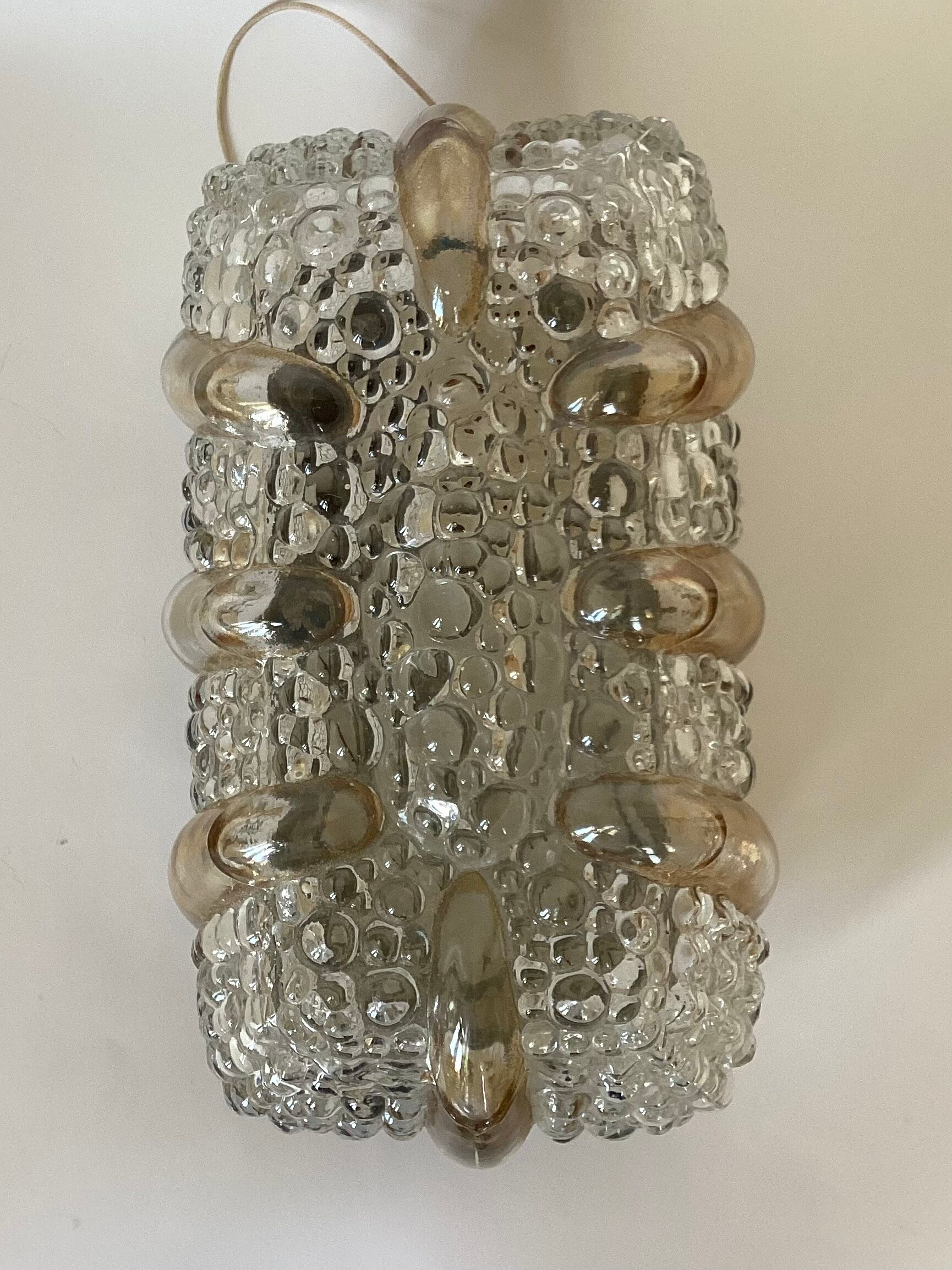 Bubble glass wall lamp, 60s
