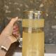 Service for orangeade in frosted glass