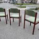 Série de chaises scandinave fauteuil chaise ottoman en palissandre
