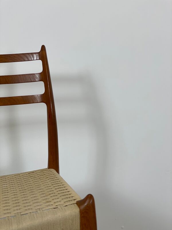 Lot de 4 chaises modèle 78 de Nils O. Moller 1960