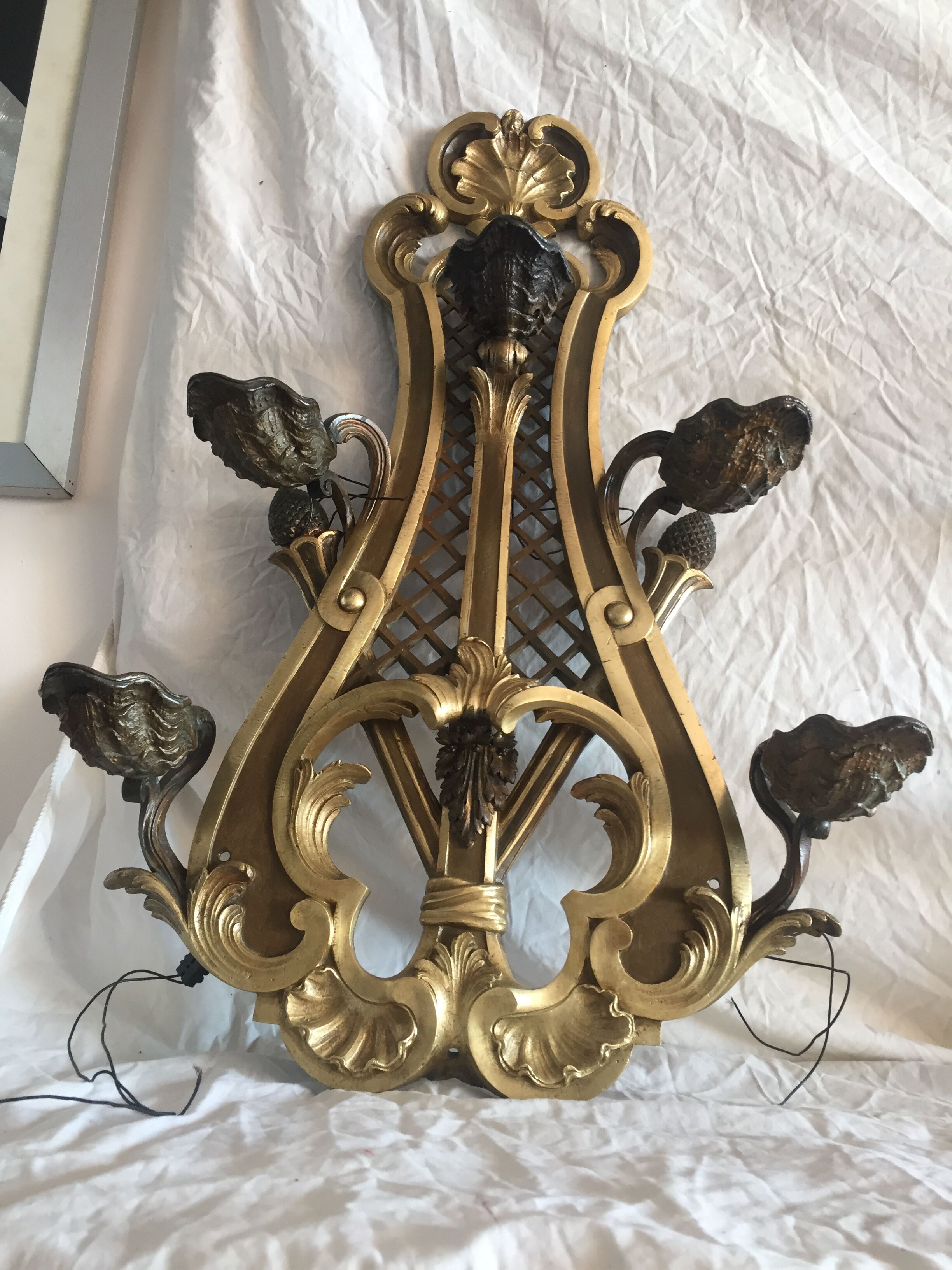 Pair regency sconces