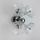 Wall lamp sputnik flowers, murano glass, italy, 1970