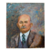 Portrait, huile sur toile anonyme d'un retraité
