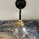 Applique vintage en verre holophane