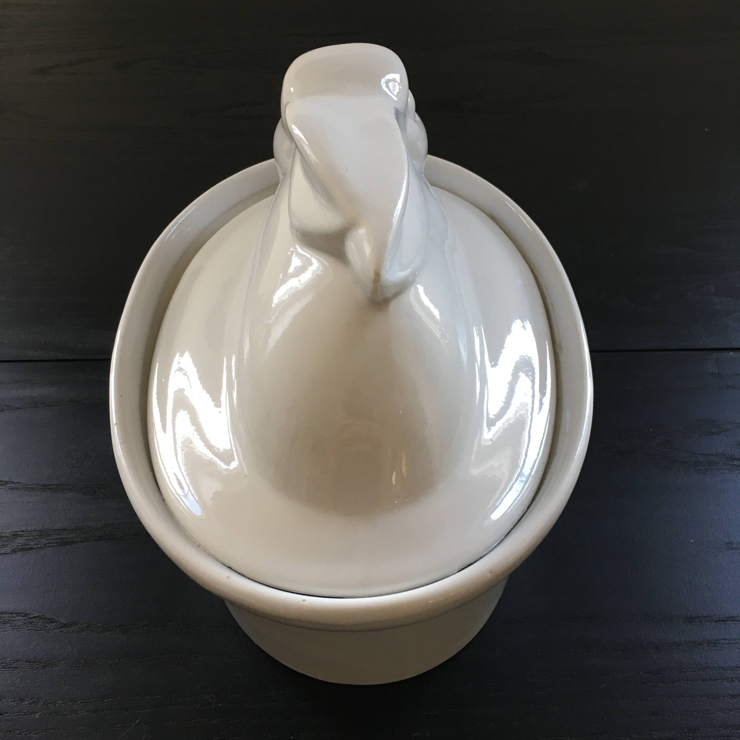 Terrine lapin en porcelaine