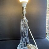 Large crystal lamp base stamped Baccarat