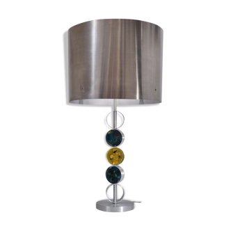 Lampe de table par Nanny Still Raak aluminium acier & verre 1972 néerlandais