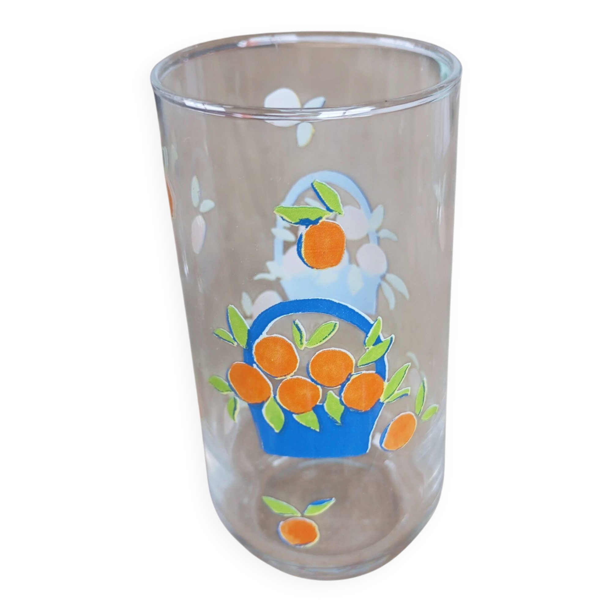 Vintage 80s orangeade glasses