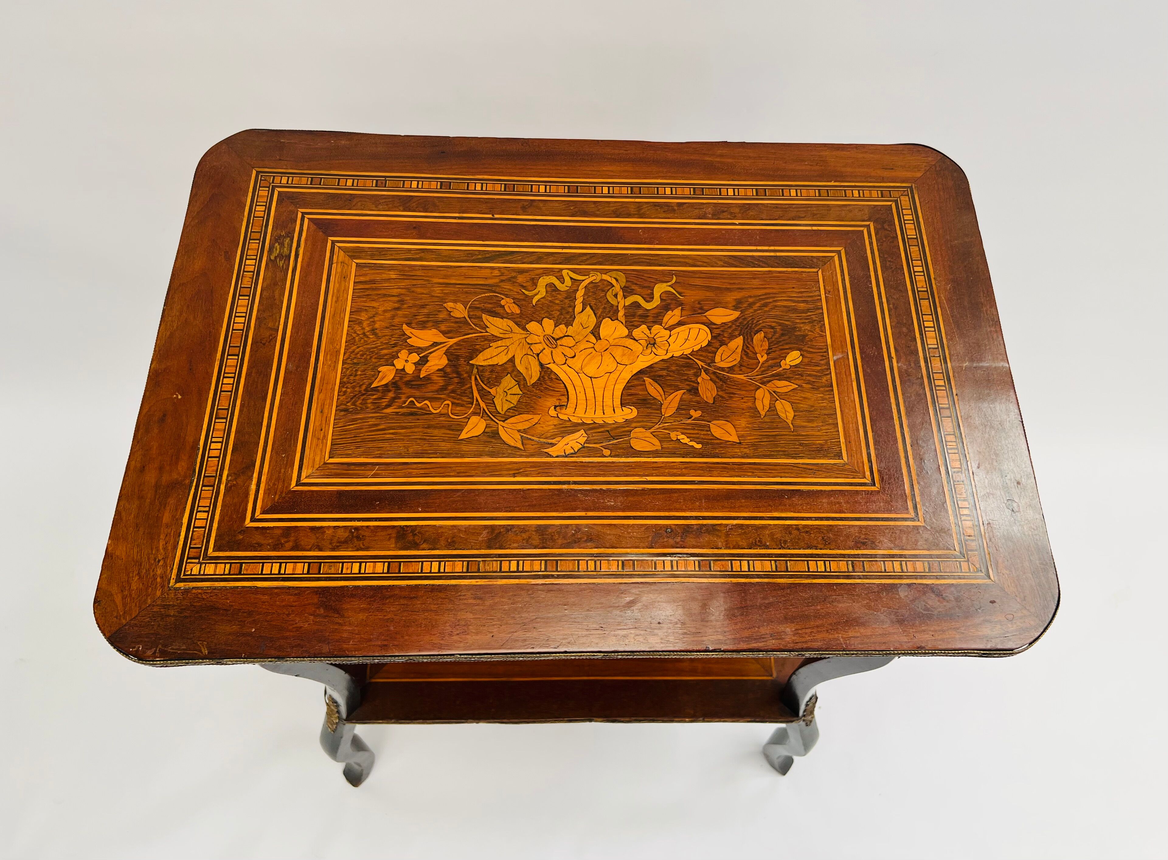 Side table with Napoleon III marquetry