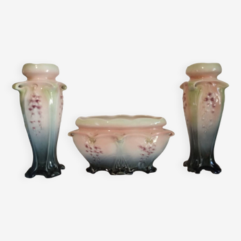 Paire de vases + jardinière