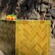 Olive green modern zellige coffee table