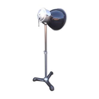 Enamelled and aluminum floor lamp