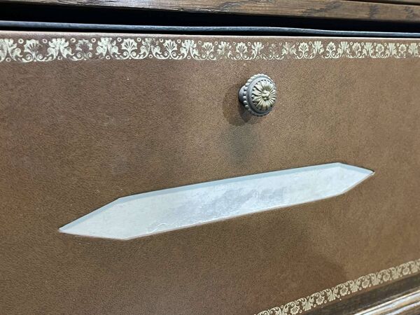 Meuble de notaire début XXème en chêne avec son cartonnier