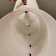 Danish conch, snail shell hanging lamp from the 80s, made of hard ABS plastic.