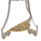 Pair of metal and bronze cast consoles. Contemporary.