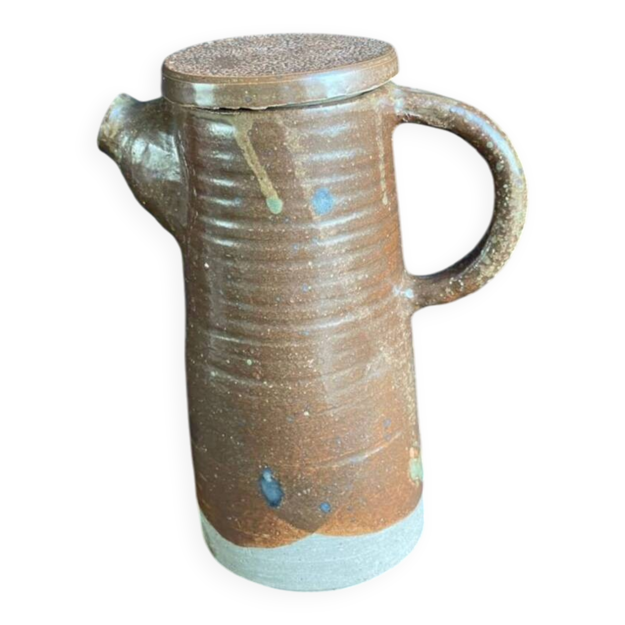 Large pot, old stoneware coffee pot