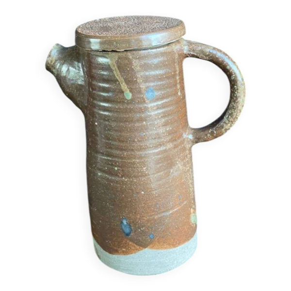 Grand pote cafetière grès ancien