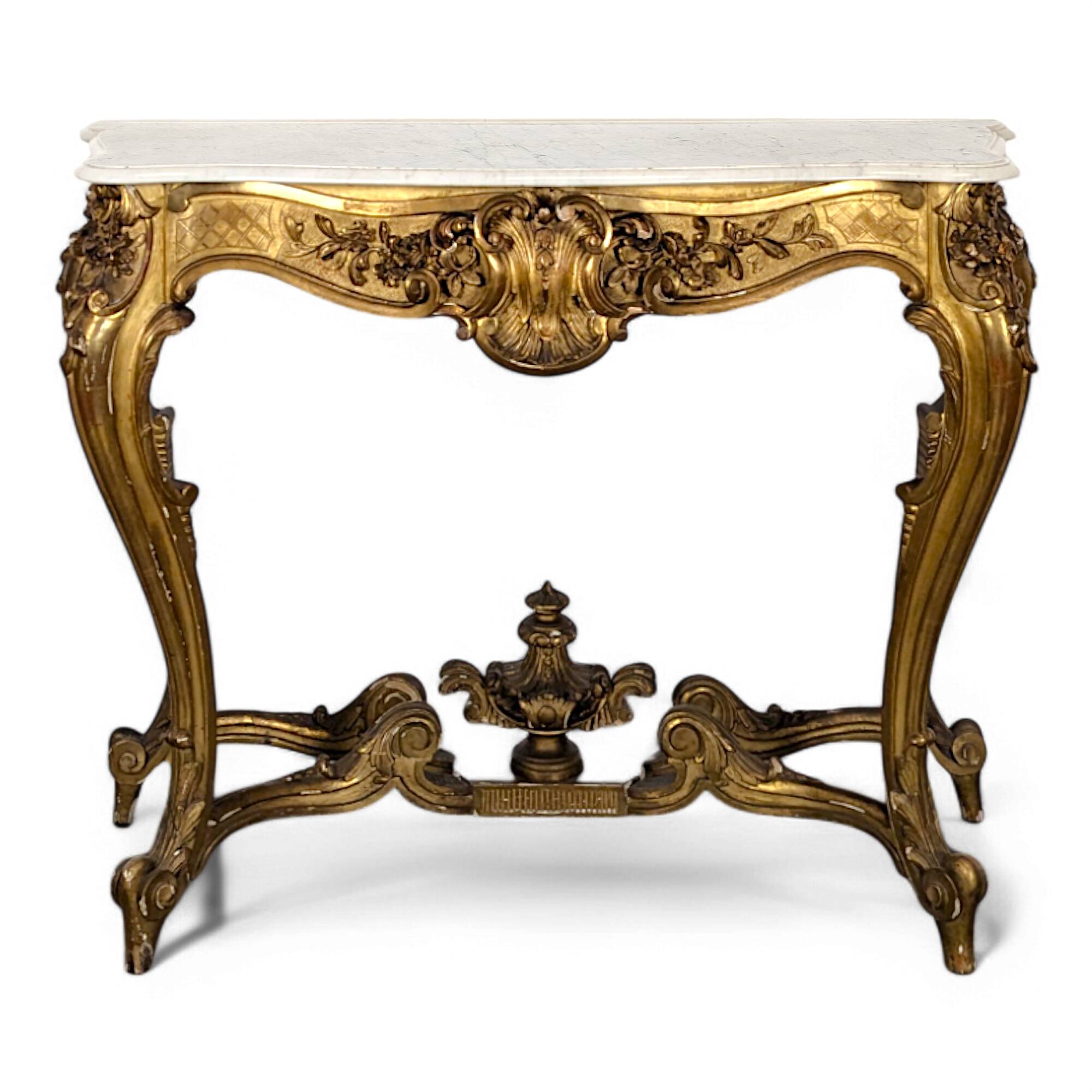 Gilded wooden console from the Napoleon III period