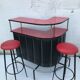 Corner bar and 2 stools from the 60s/ 70