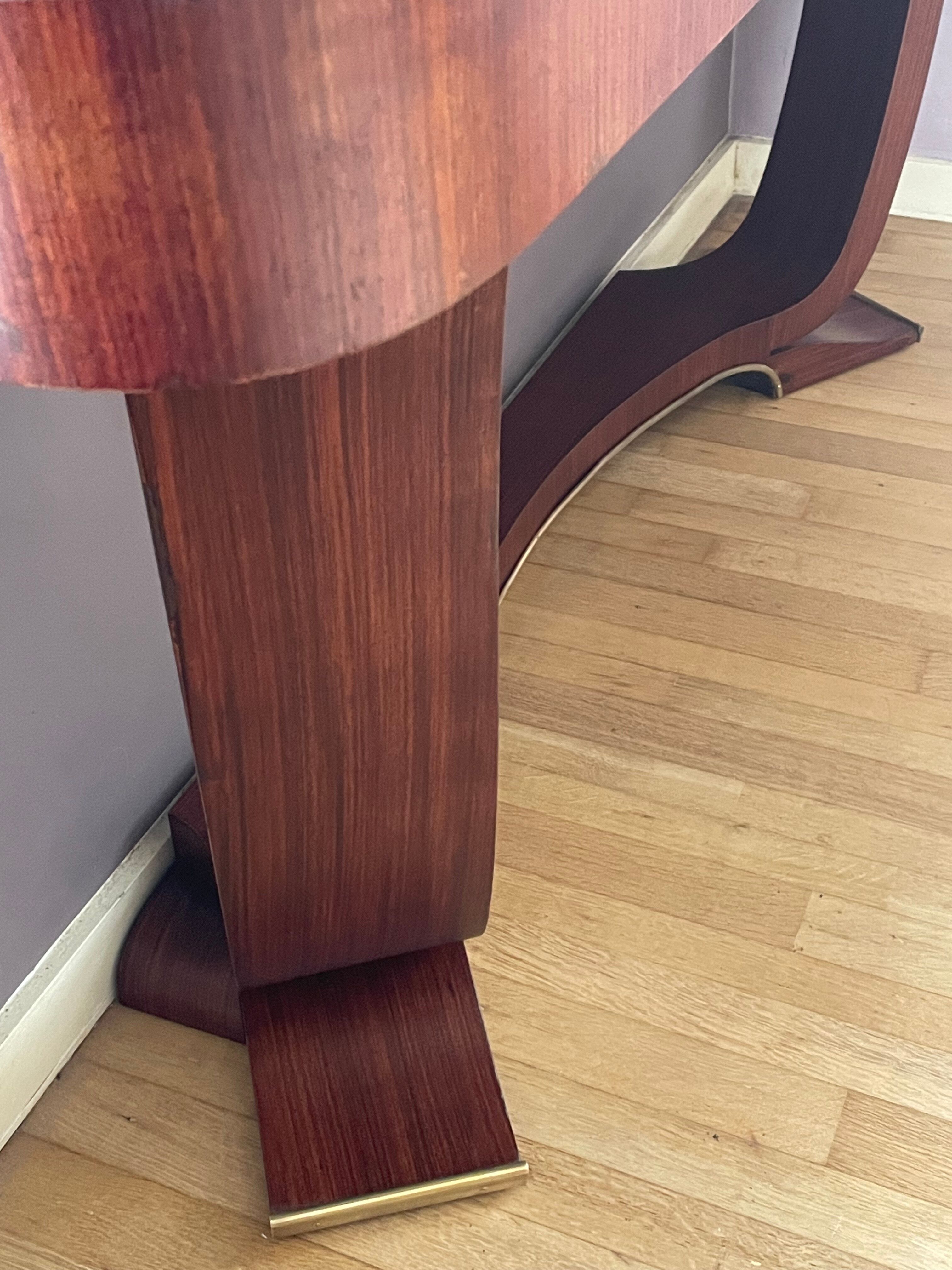 Art Deco console in rosewood