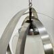 Mid-century glass sphere hanging pendant glass lamp design 1970’s space age Italy