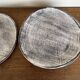 Set of 8 brutalist plates 1970 grey Niederviller Twilight
