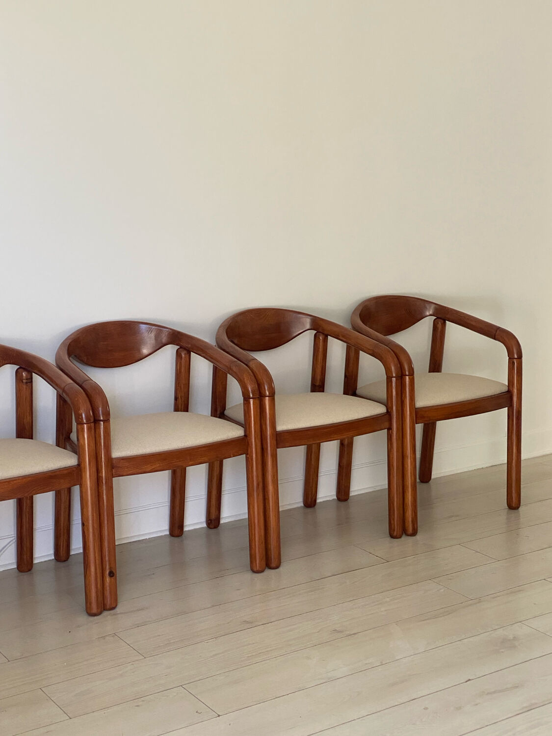 4 chairs Rainer Daumillier 1970